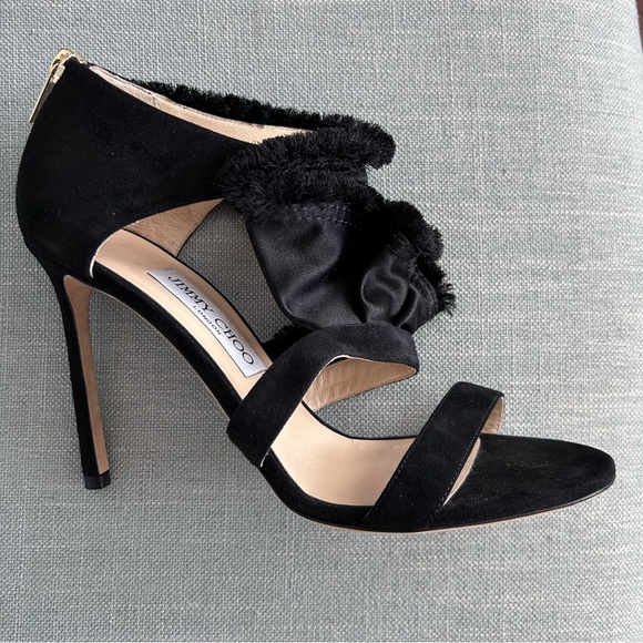 Jimmy Choo Kiki Sandals in Satin and Suede Mix, size 8.5 - Picture 7 of 16